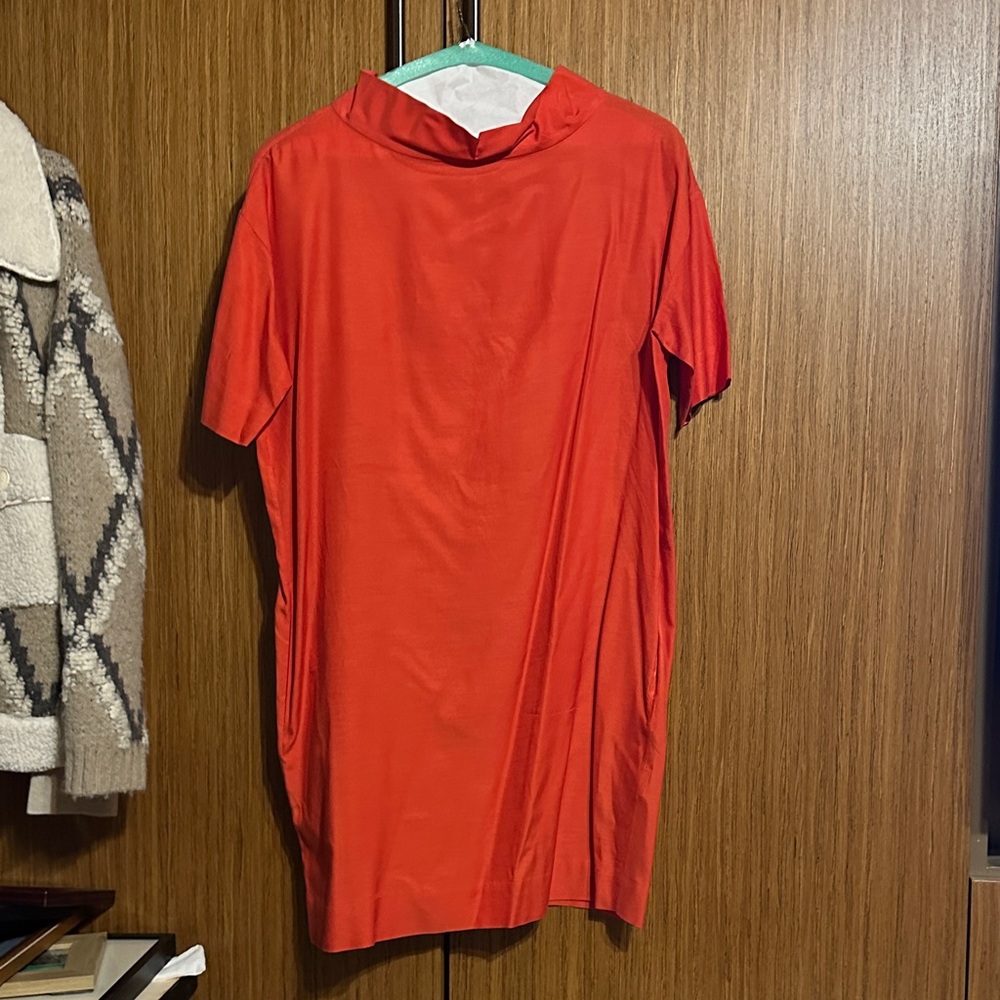 COS Vibrant Orange Short Sleeve Tee